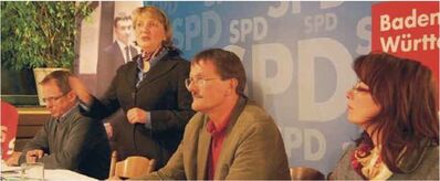 Edmund Volkwein, Katja Mast, Peter Clément und Bettina Kohlar. Foto: Jahnel